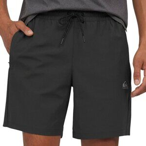 NWOT Quiksilver Men's Size L DryFlight Navy Black Active Shorts